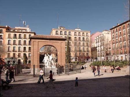 Plaza del Dos de Mayo, en Madrid.