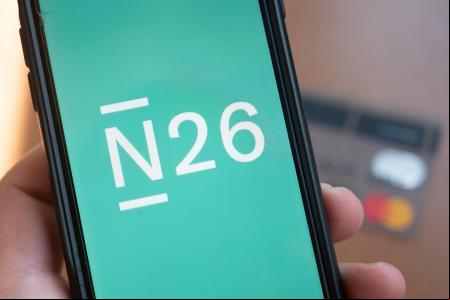 FILED - 29 September 2021, Berlin: The logo of the German online bank N26 is seen on the bank's app on a smartphone.