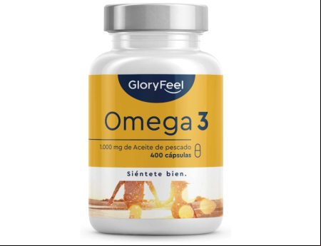 Gloryfeel, 400 cápsulas de Omega 3 (1000mg por cápsula)