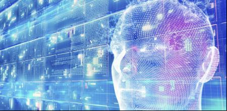 Artificial intelligence and technology abstract backgrounds