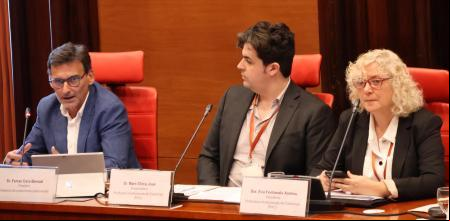 Eva Fontanals i Ferran Cera a la comissió de control de l'actuació de la Corporació Catalana de Mitjans Audiovisuals