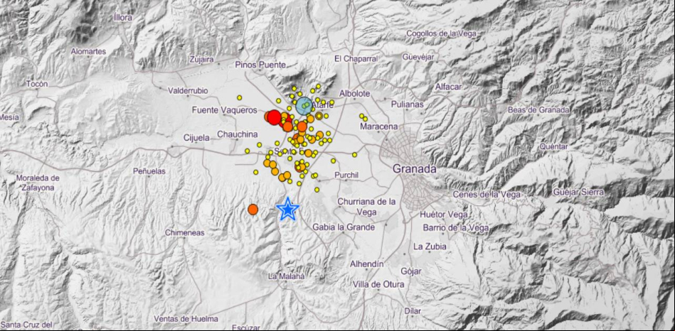 Nuevos terremotos de más de cuatro grados con epicentro en Santa Fe y Cúllar sacuden Granada