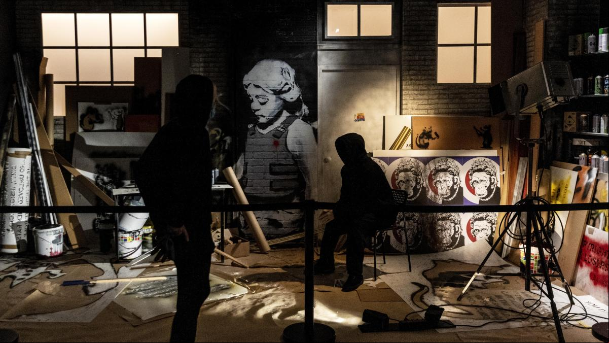 La exposición de Banksy en Barcelona incorpora cuatro nuevas obras