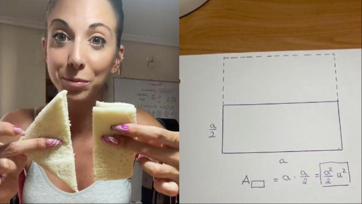 Soy profesora de matemáticas y así es como debes calcular cómo cortar el sándwich para repartir mayor cantidad