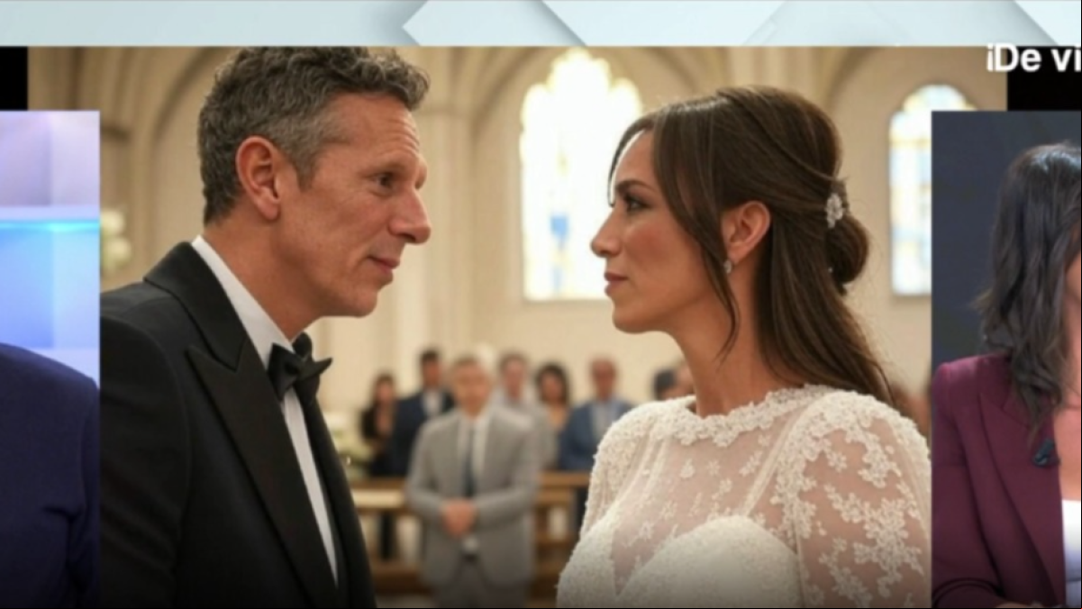 Joaquín Prat y Patricia Pardo alucinan con una fotografía hecha por IA en la que aparecen pasando por el altar: “Sois muy cabrones”