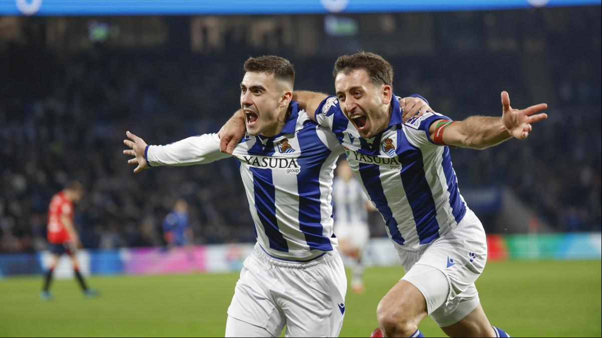 Un cuarto de hora mágico de la Real vale una semifinal de Copa