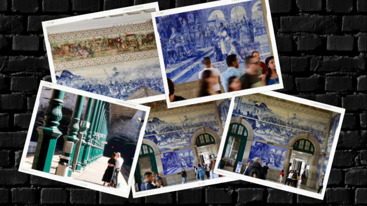 La estación de São Bento, en detalle