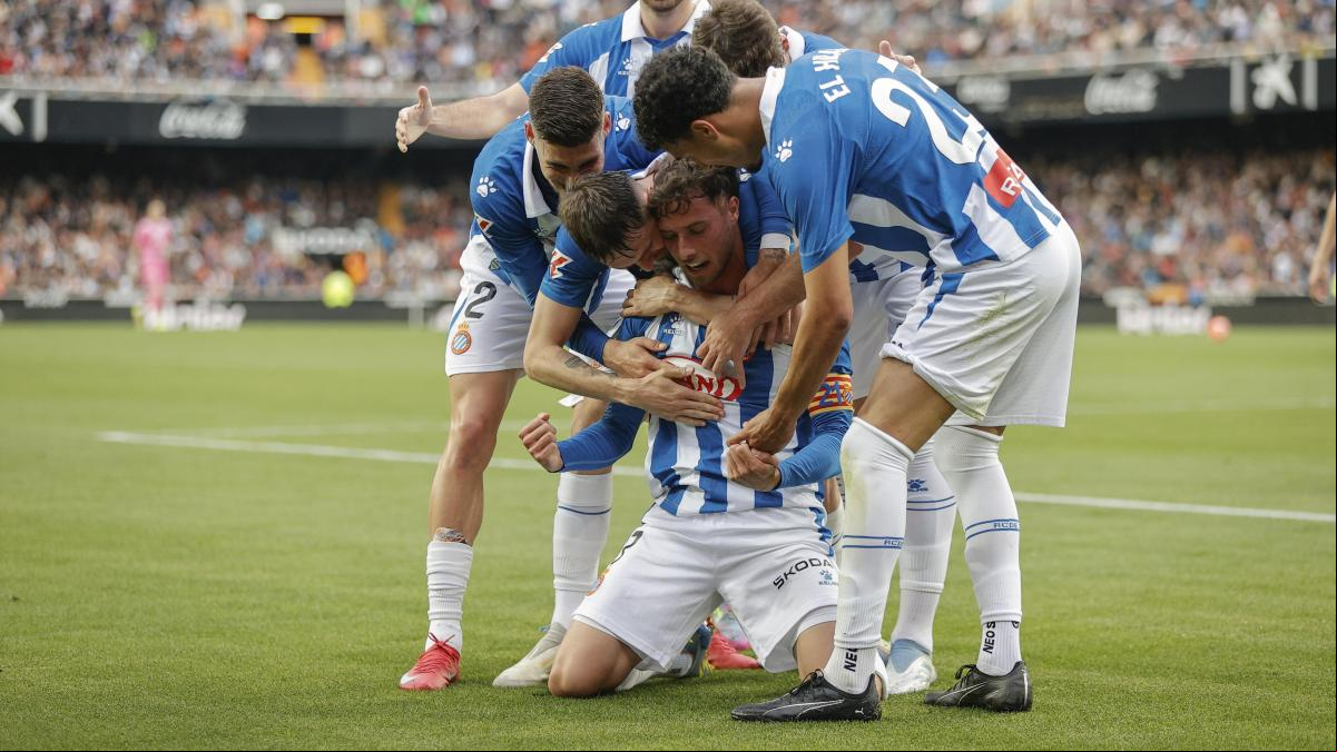 El Espanyol vuelve a sumar en Mestalla y se acerca a la meta