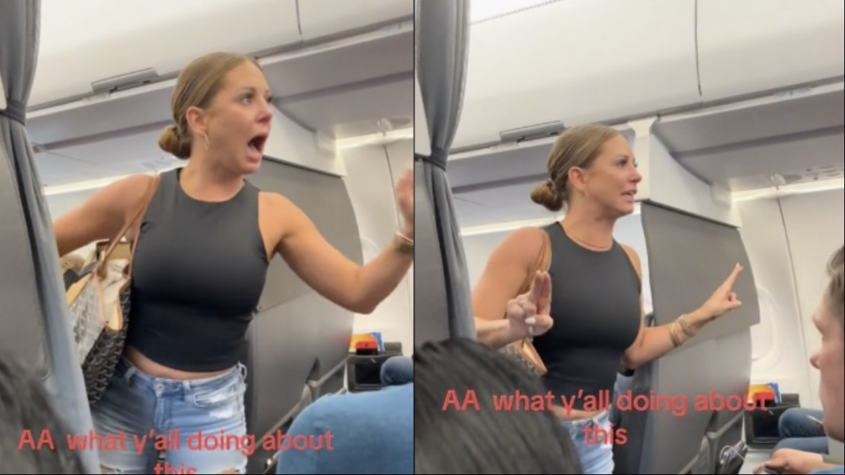 Una mujer enloquece en un avión antes de despegar por un supuesto pasajero no real: Puedes morir con ellos o no