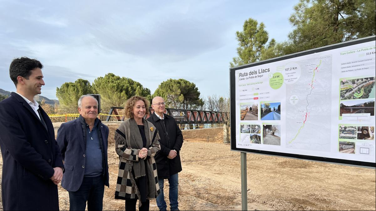 La ruta cicloturística entre Lleida y la Pobla de Segur incluye 26 kilómetros en ferrocarril