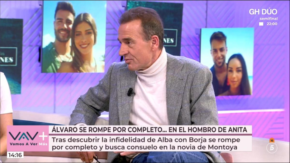 Alessandro Lequio incendia el plató de Vamos a Ver con un polémico comentario sobre La isla de las tentaciones: Me parece una falta de educación
