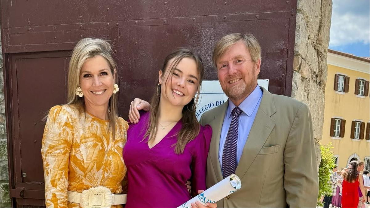 La princesa Ariana de los Países Bajos se gradúa en Italia