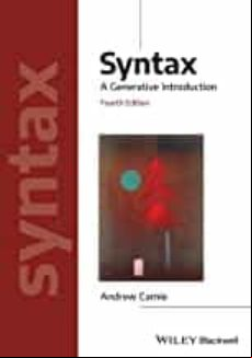 SYNTAX : A GENERATIVE INTRODUCTION (edición en inglés)