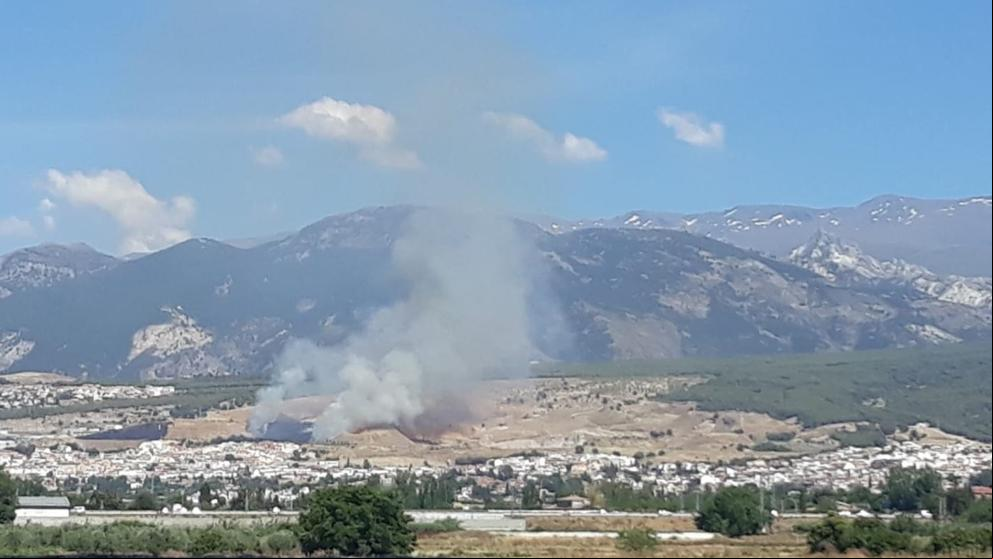 Declarado un incendio forestal en Granada