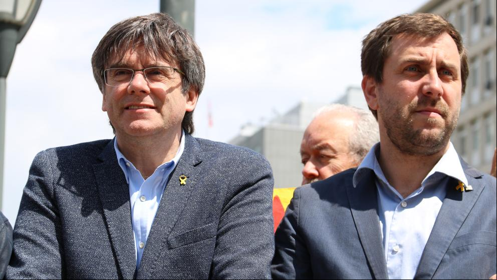 Puigdemont y Comín denuncian que Tajani no ha respondido a sus peticiones